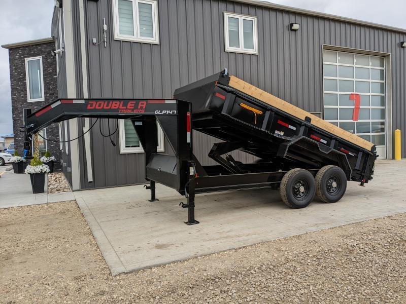 Tandem Axle Gooseneck Dump Trailer For Sale Axle Trailers 2025 Double A Trailers 83" x 14FT Tandem Axle Gooseneck Dump Trailer (16100LB GVW) Dump Trailer
