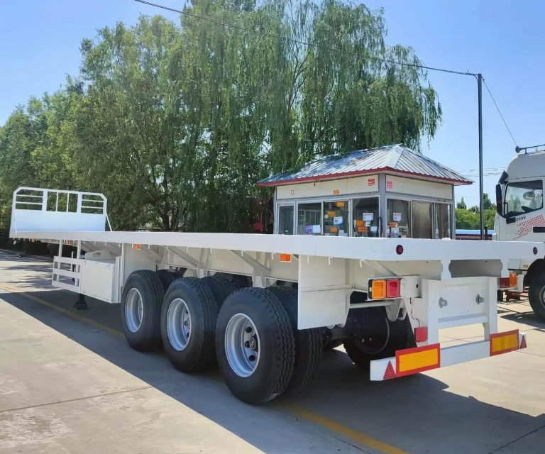 20ft – 53ft Tri Axle Flatbed Trailer for Sale in Tanzania