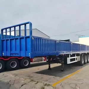 Heavy-Duty 3-Axle 40-Ton Cargo Fence Trailer for Sale in Kenya