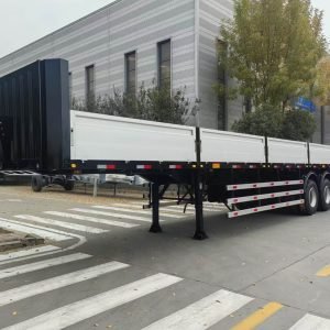 3-Axle 60 Tons Side Dump Trailer with Removable Sides