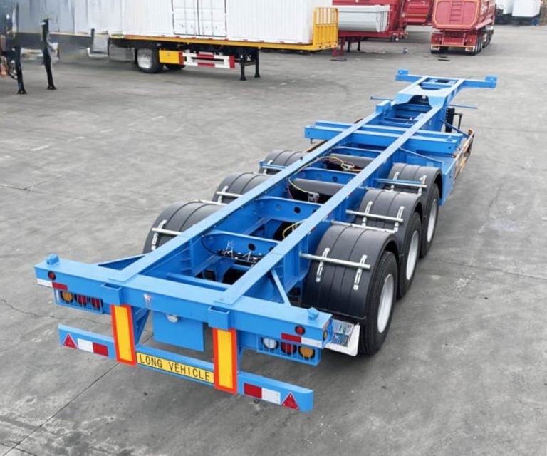 3-Axle Gooseneck Container Skeletal Trailer