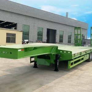 40 – 160 Tons Semi Lowbed Trailer for Sale With Gooseneck & Ramp in Nigeria