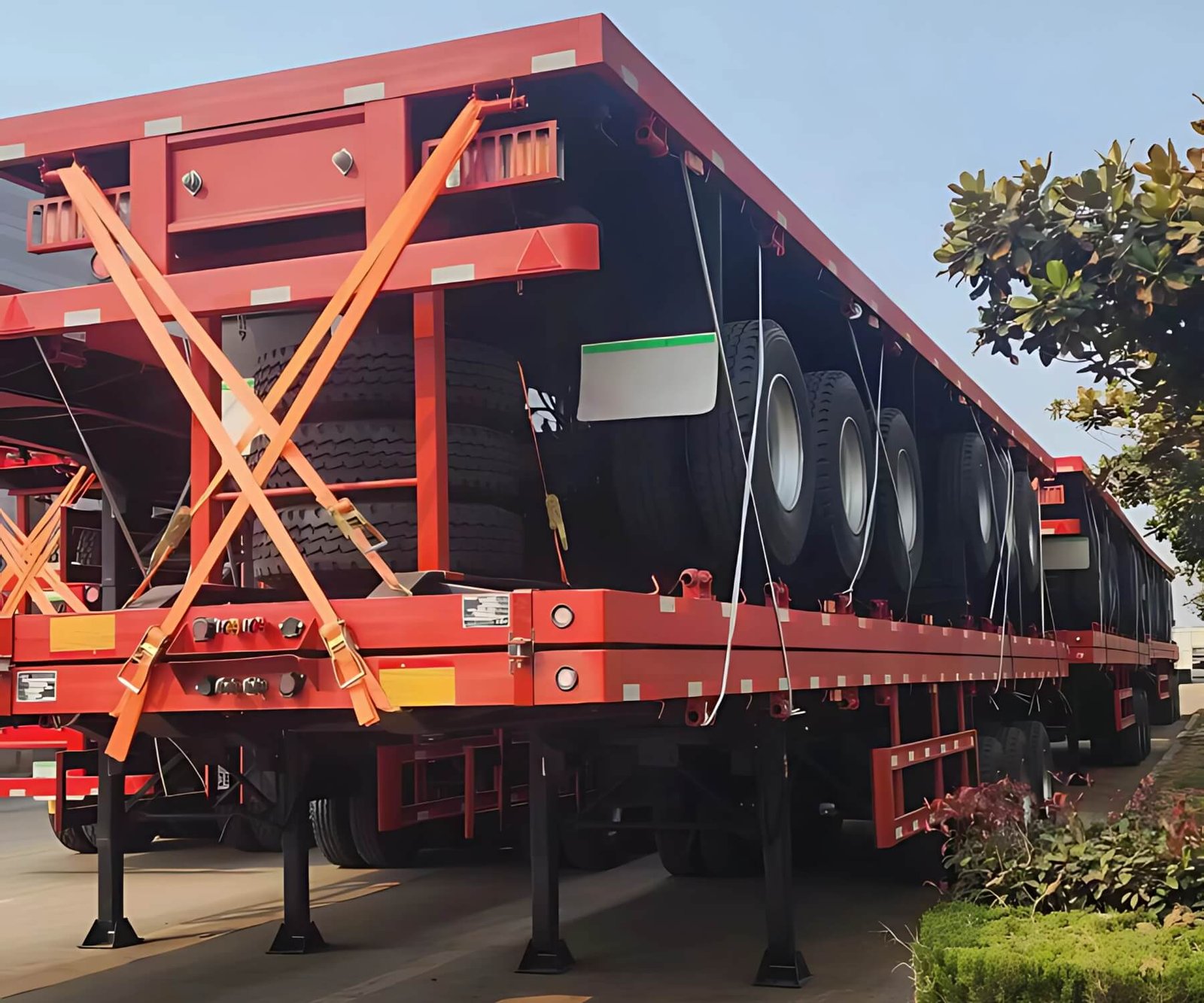 40ft 45ft 48ft Flat Deck Trailers For Sale in Nigeria - Image 3