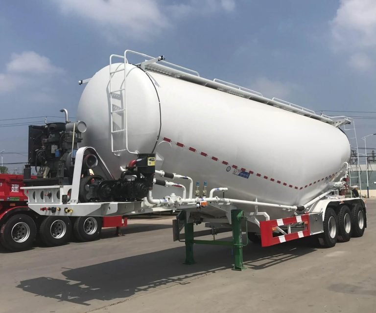 High-Capacity 50T Dry Bulk Cement Tanker Trailer