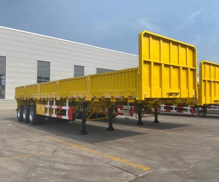 60 Ton Sidewall Semi Trailer with Dropside
