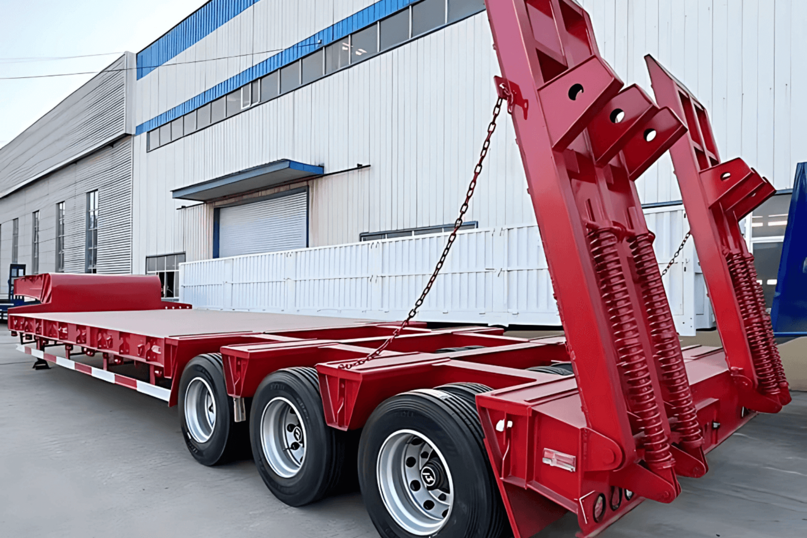 Algeria: Super Low Bed Semi-Trailer for Efficient Steel & Bridge Structure Transport